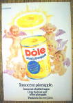 1972 Dole Sliced Pineapple with 5 Angels Around A Can