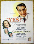 1944 Casanova Brown with Gary Cooper & Teresa Wright