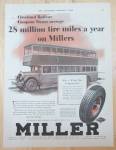 1929 Miller Tires with Double Decker Bus 