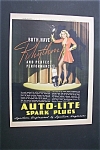 1937 Dual Ad: Auto Lite Spark Plugs & General Tires