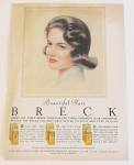 1963 Breck Shampoo With Lovely Black Haired Woman