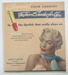 1950 Max Factor Color Harmony Lipstick w/ Woman 