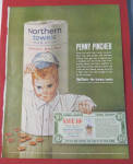 1962 Northern Towels with Boy Holding A Coupon 