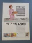 1961 Thermador Bilt In Electric Oven w/Woman & Roast