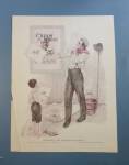 1920 Cream Of Wheat Cereal with Man Trying to Draw 
