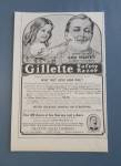 1905 Gillette Safety Razor with Little Girl Shaving Man