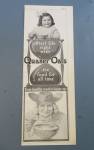 1905 Quaker Oats Cereal with Girl & Quaker Oats Man