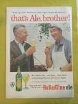 1956 Ballantine Ale with Father & Son Drinking Ale 