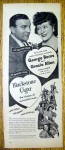 Vintage Ad: 1944 Blackstone Cigar w/George & Gracie