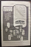 Vintage Ad: 1925  Eveready  Radio  Batteries