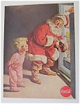 1959 Coca Cola (Coke) with Santa Claus & Refrigerator