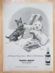 1958 Black & White Whiskey w/ Black & White Dogs 