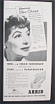 Vintage Ad: 1945 Arrid Deodorant with Ilka Chase