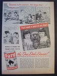 1947 Pard Dog Food with Twin Girls & Dog