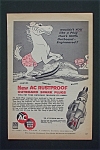 1955 AC Marine Spark Plugs with Horse On Water Skis