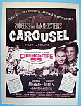Vintage Ad: 1956 Carousel with Shirley Jones
