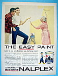 1958 Dutch Boy Nalplex Paint w/Older Woman Painting