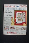 1955 Hotpoint Refrigerator/Freezer with Harriet Nelson
