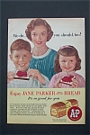 1956 Jane Parker Bread with Mother & Children 