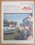1956 Avis Rent A Car w/Kids Petting Duck on Clown's Lap