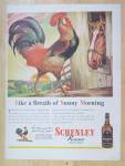 1944 Schenley Reserve Whiskey with Rooster & Horse