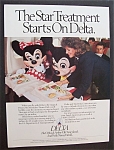 1990 Delta Airlines with Mickey & Minnie Mouse 