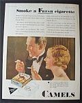 1931 Camel Cigarettes w/Woman & Man Smoking a Cigarette