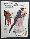 1969 Ronrico Puerto Rican Rum with Man & Woman Dancing