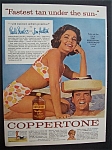 1962 Coppertone Lotion with Paula Prentiss & Jim Hutton