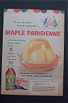 1959 Vermont Maid Syrup with Maple Parisienne