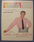 1955  Van  Heusen  Shirts  with  Tony  Curtis