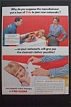 1957 Tide Detergent w/Man & Woman By Washing Machine