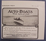 Vintage Ad: 1904  Auto  -  Boats