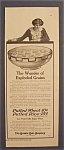 1914 Quaker Oats Cereal with Woman Looking into Bowl
