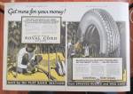 1927 Royal Cord Balloon Tires with Man in Jungle 