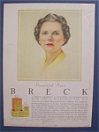 1956 Breck Shampoo w/Woman with Green Eyes & Gray Hair