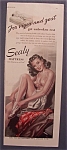 1945 Sealy Mattress with Lovely Woman 