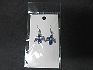 Cobalt Blue Angel Earrings Hand Made By Allie