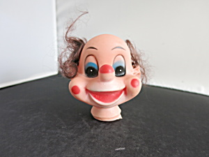 Vintage Clown Doll Head With Rooted Hair Crafting