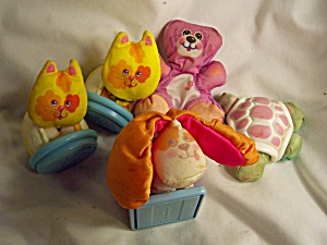 Fisher Price Smooches Cat Bear Dog 1987 Lot