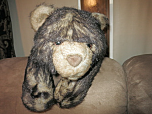A A Plush Brown Teddy Bear Laying Down Large 28 Inch