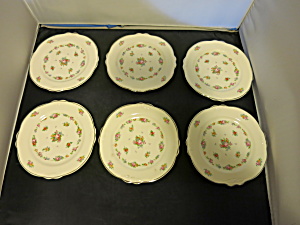 Homer Laughlin Viginia Rose M 40 N 8 Dessert Plate Set