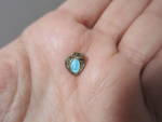 Blessed Virgin Mary Blue Enamel Sterling Heart Miraculous Medal