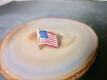 American Flag Waving USA Patriotic Enamel Pin Button Lapel