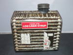 Vintage Towle s Log Cabin Syrup Tin Bank General Foods 1979