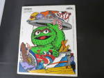 Oscar the Grouch Playskool Sesame Street Wooden Tray Puzzle 