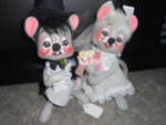 Annalee Bride and Groom Dolls