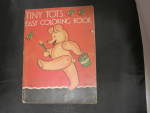 Tiny Tots Easy Coloring Book Eileen Fox 1932