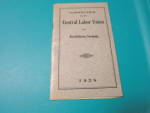 Central labor Union Booklet 1928 Vermont