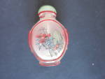 Chinese Snuff Bottle Reverse Painted Cased Overlay